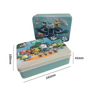 China Custom 100pcs Jigsaws Puzzle Tin Cans Packaging Gift Tinplate Recyclable on sale
