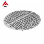 JIS Broaching Titanium Bubble Cap Tray Cnc Distillation Column Internals