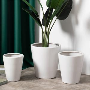 Buy cheap Popular design large garden planter wholesale bulk cheap home hotel decoration white ceramic flower pots product