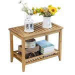 Transform Your Shower Experience with this Bamboo Shower Bench Stool and Storage