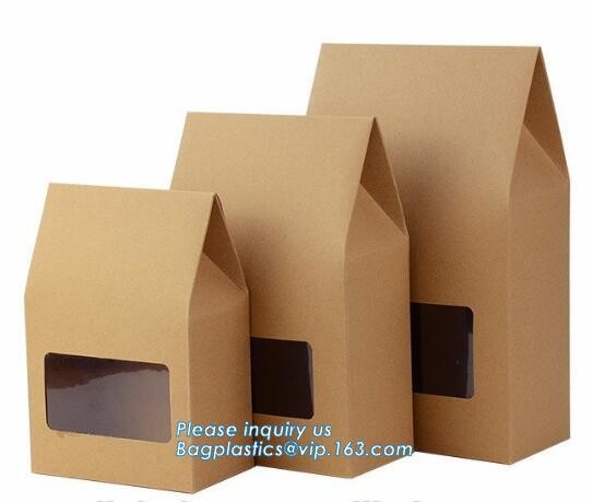 Custom Printing Recycled Brown Kraft Paper Bags,Custom Printed Factory Glassine Paper Bread Small Brown Bag, bagease