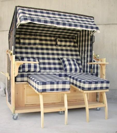 Quality UV Resistant Waterproof Roofed Beach Chair & Strandkorb For Swimming Pool for sale