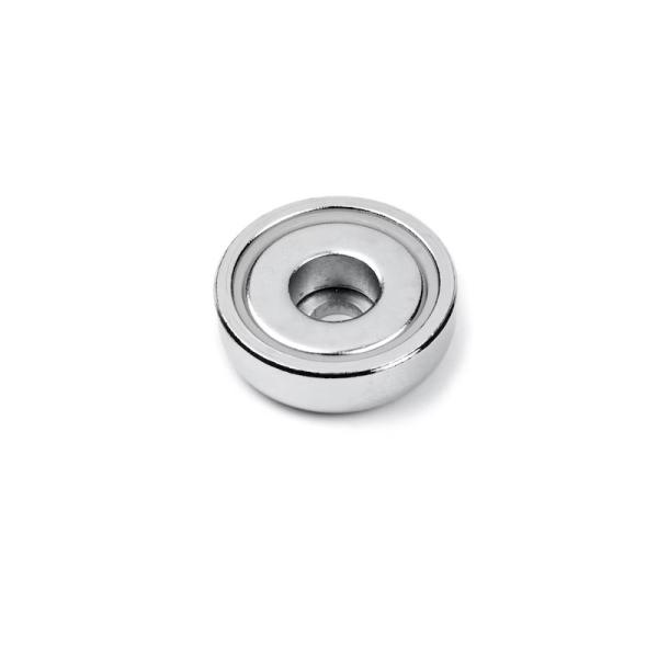 Quality Processing Service Countersinking 9mm N52 Neodymium Flat Pot Magnet with and Good for sale