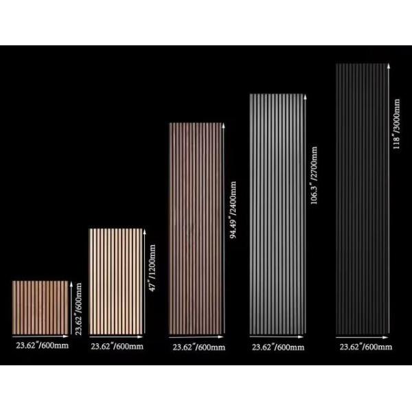 Vertical Acoustic Wood Slats Panel Acoustic Timber Board For Wall Decoration