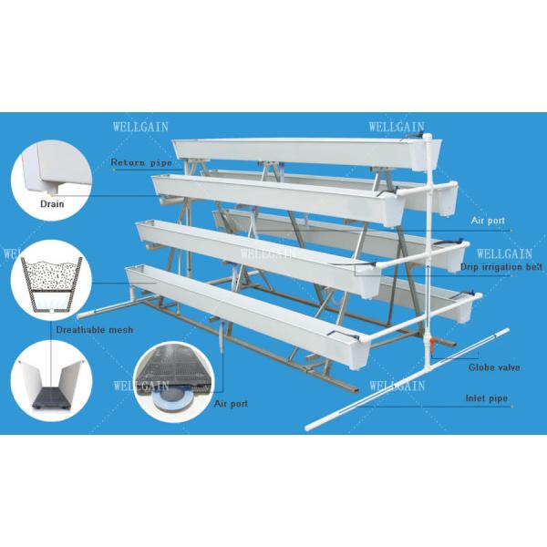 Indoor And Outdoor Hydroponic Planting Grow Troughs Plastic Trough For Hydroponics Strawberries
