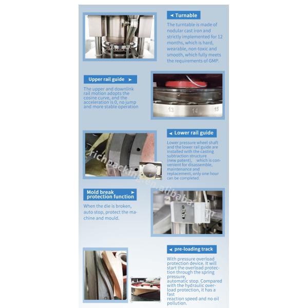 automatic double layers rotary tablet pharmaceutical pill press machine