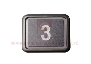 Buy cheap Dark Grey Elevator Push Button LED Illumination Touch Sense 3,000,000 Times product