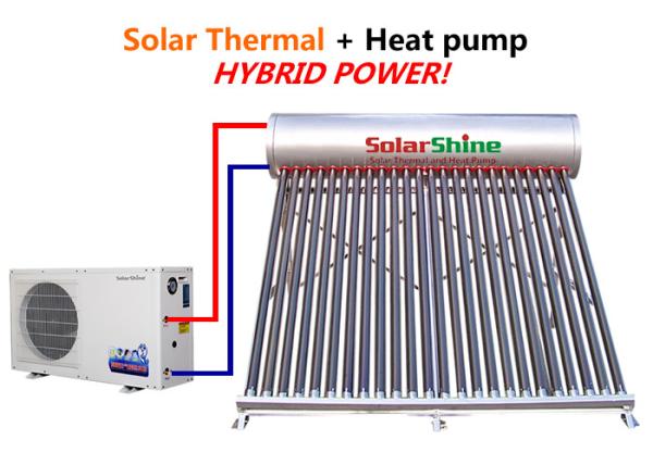 Quality Safety Solar Heat Pump Water Heater , Solar Powered Heat Pump System for sale