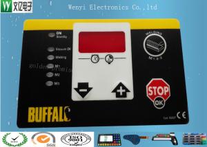 Buy cheap Matte Or Glossy Membrane Switch Overlay , PET 0.2 Mm Transparent Custom Graphic Overlay product