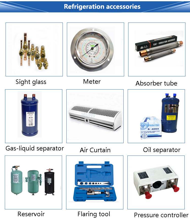 Semi Hermetic Refrigeration Condensing Unit Cooling System Piston Condensing Unit