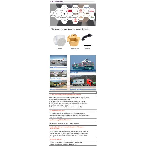 Custom Logo Silk Screen Print Jewelry Package with Rounded Red Leather by Hanhong