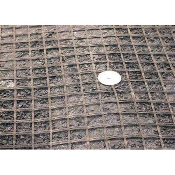 Asphalt Concrete Pavements 3.95m 80kN Glass Fiber Geogrid