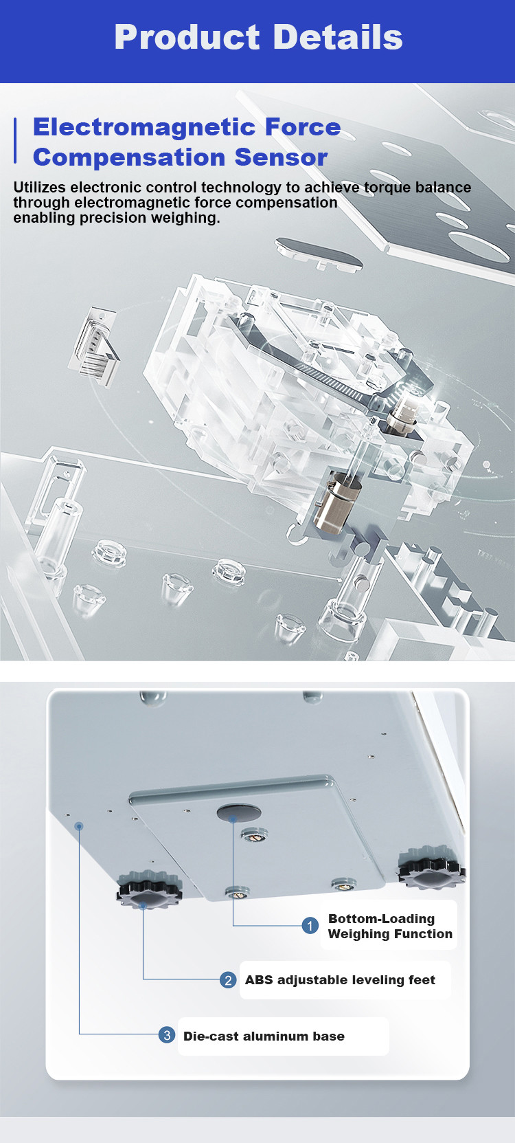 Customizable Precision Digital Scales 200g/0.0001g Laboratory Analytical Balance FA Series 120g 220g 320g