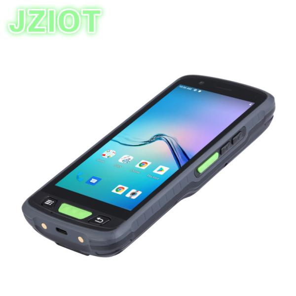 Quality Industrial Smart Android Handheld Terminal With Printer 5.5 Inch Display Screen LF NFC UHF RFID for sale