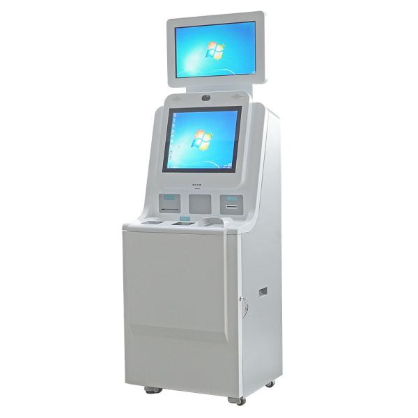 Dual Screen Hospital Self Service Kiosk For Patient Check In / Enquiry Registration / Report Printing