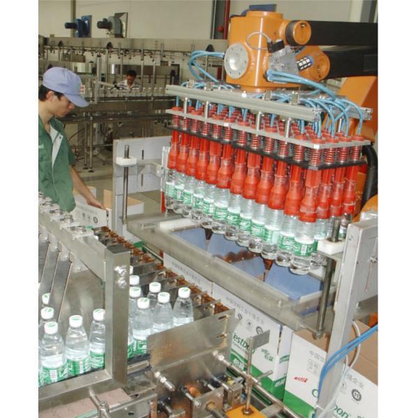 Mechanical Manipulator Automatic Case Packer Machine , Bottle Packing Machine