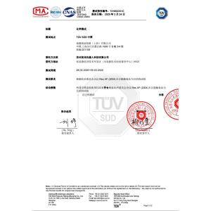 Beijing Soft Robot Tech Co.,Ltd Certifications