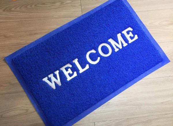 Quality Custom welcome pvc coil mat for front door  PVC Coil Logo Door Mat for sale