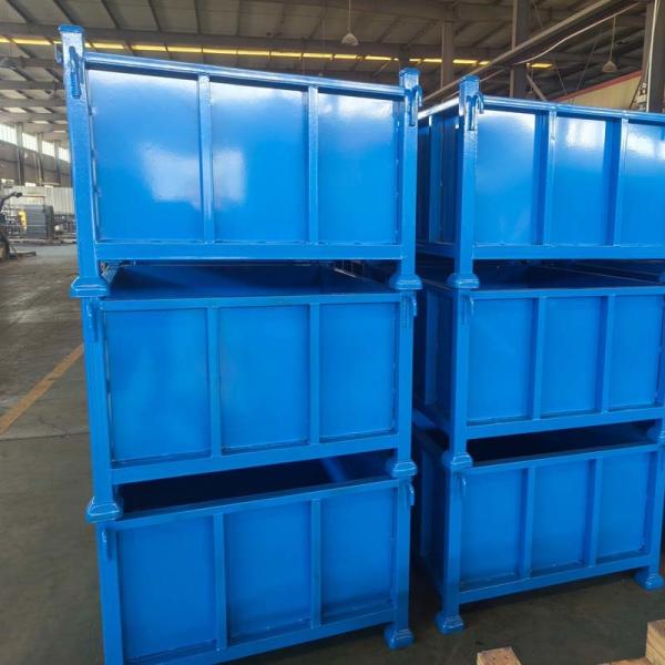 Customized Foldable Stacking Metal Box Pallet Industrial Storage Box