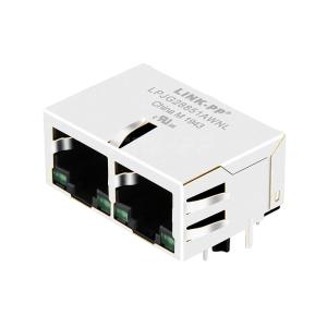Buy cheap Pulse JG0-0024NL Compatible LINK-PP LPJG28851AWNL 10/100/1000 Base-T Tab Up Green/Green LED 1x2 Port Integrated Magnetic Jacks product