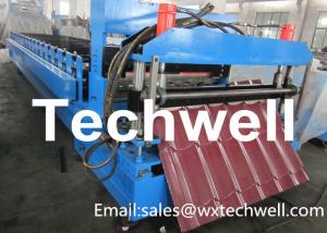 Material Thickness 0.3-0.7mm Roof Tile Making Machine With PLC Touch Screen Control