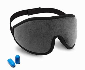 Lightweight Memory Foam Eye Mask With Ear Plugs / Adjustable Strap