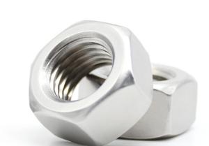 Gr 2 Heavy Duty Hex Nuts , Fine Thread Nuts Diameter 1/4-1-1/2 Size