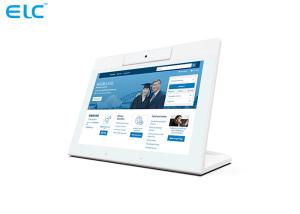Desktop Android  Reception Digital Signage With Binocular Camera Optional