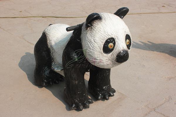 Quality Coin Operated Electric Toy Car Walking Simulation Panda Ride For Playground for sale