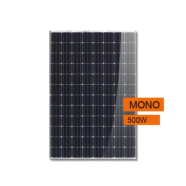 Quality High Efficiency Black Mono celll 500W Solar Panel Digital Glass With CE RoHS Approved for sale