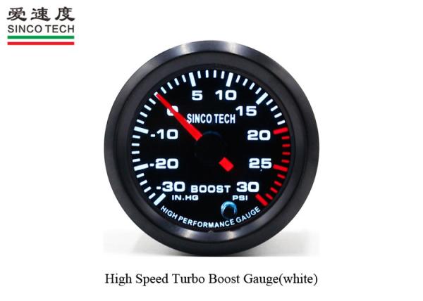 Quality 52MM ABS Race Car Gauges LED Display Boost Function PSI Unit DO 6341 Embedded Installation for sale