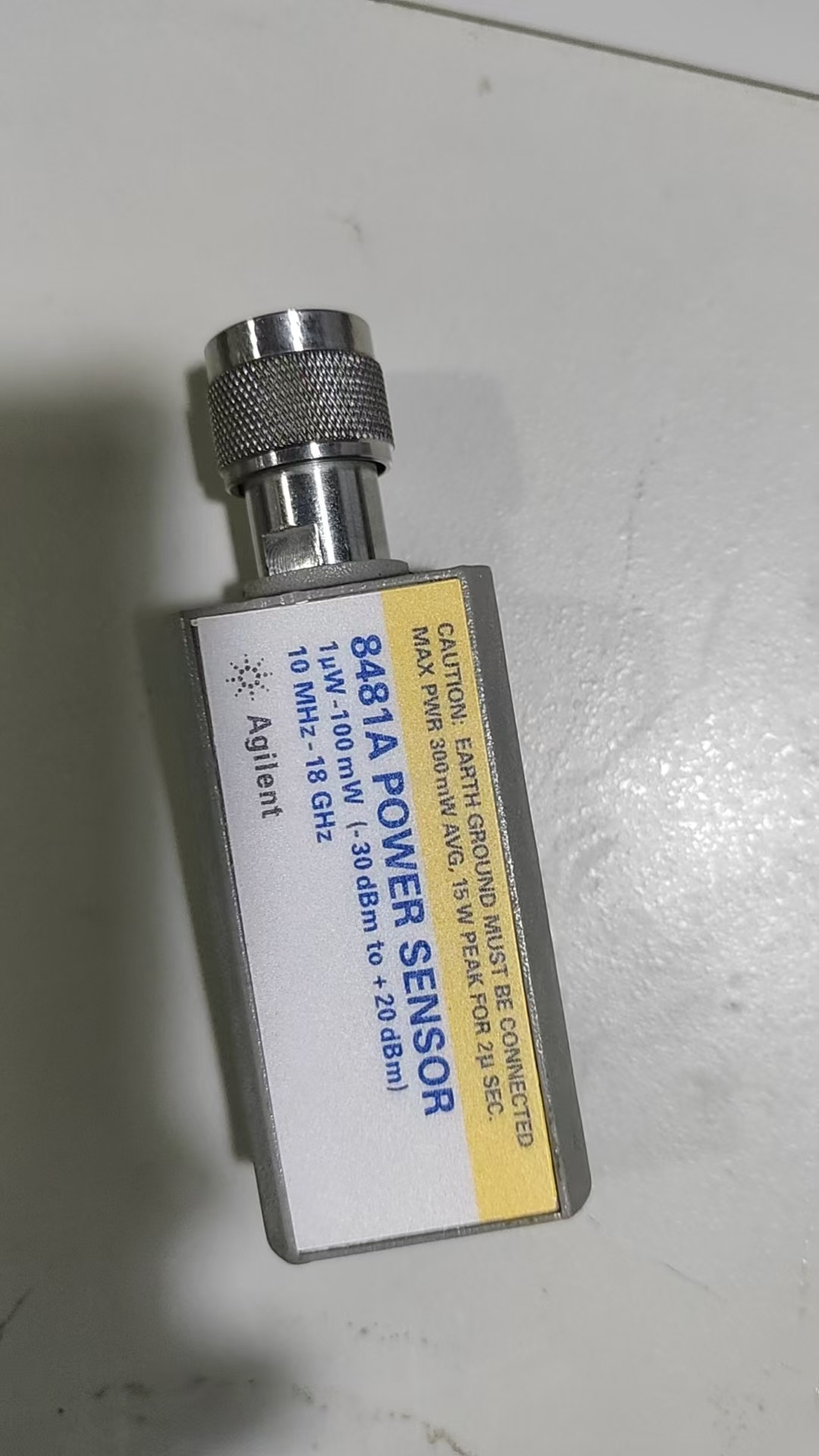 Keysight Agilent 8481A RF Power Sensor -60 to 20 dBm 10 MHz-18 GHz Plug-In Form Factor