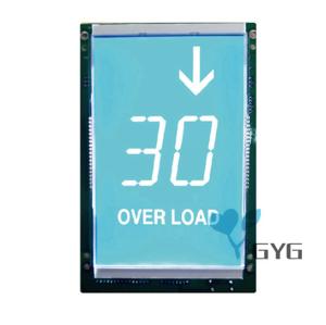 ELEVATOR LCD DISPLAY GVY402A , LIFT COMPONENT 16 LCD SEGMENT DISPLAY