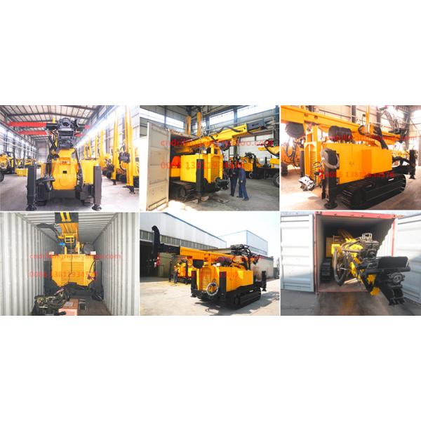 Hydraulic 500m Dth Reverse Circulation Drilling Rig Crawler Type
