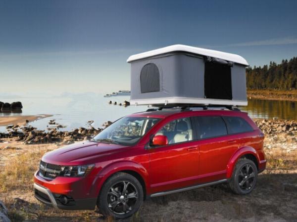 Quality High quality single layer fiberglass shell hard cover canvas roof top tent for sale