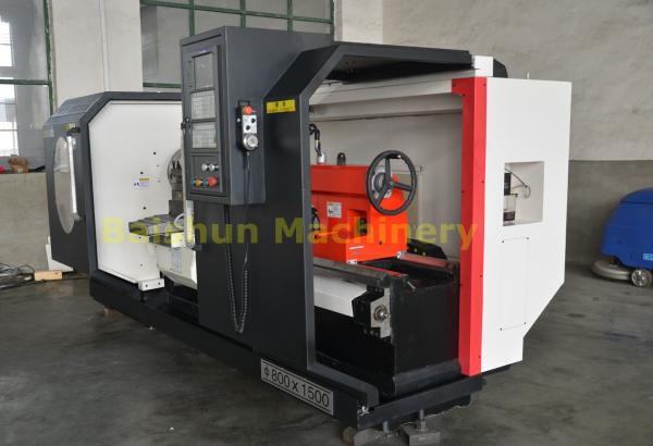 Quality Flat Bed CNC Turning Machine , High Stability Computer Controlled Lathe for sale