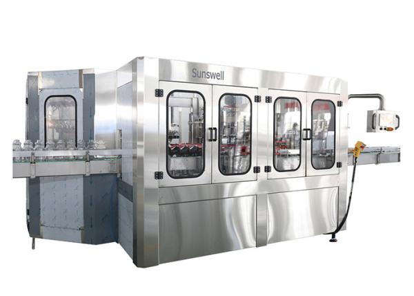 Quality Rotary capper SUS304 Automatic Soda Filling Machine With Touch Screen for sale