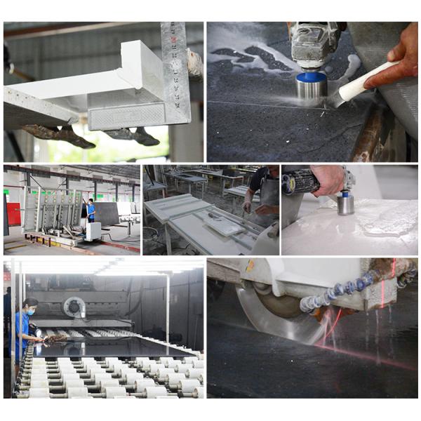 Engineering Super White Artificial Quartz Kitchen Countertop With SGS NSF