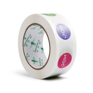 China Custom Self Adhesive Logo Coloured Tape With Brand Logo For Packing on sale