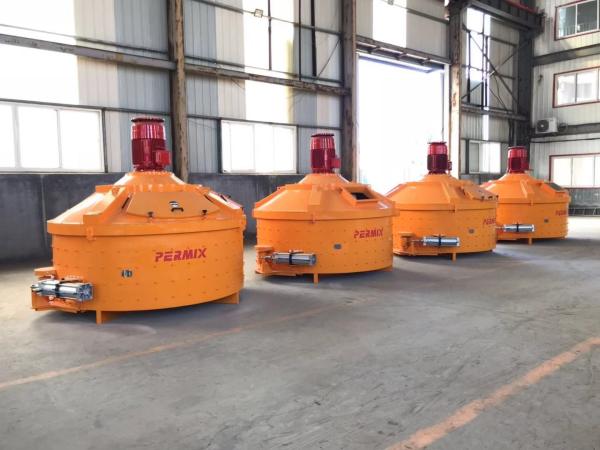 Quality Efficient Mortar Precast Concrete Mixer Concrete Batch Mixer Orange Color for sale