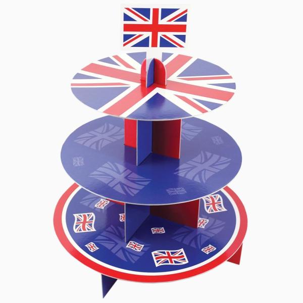 Quality Eye Catching Cardboard Cake Stand Customized Logo Matt Lamination Surface for sale