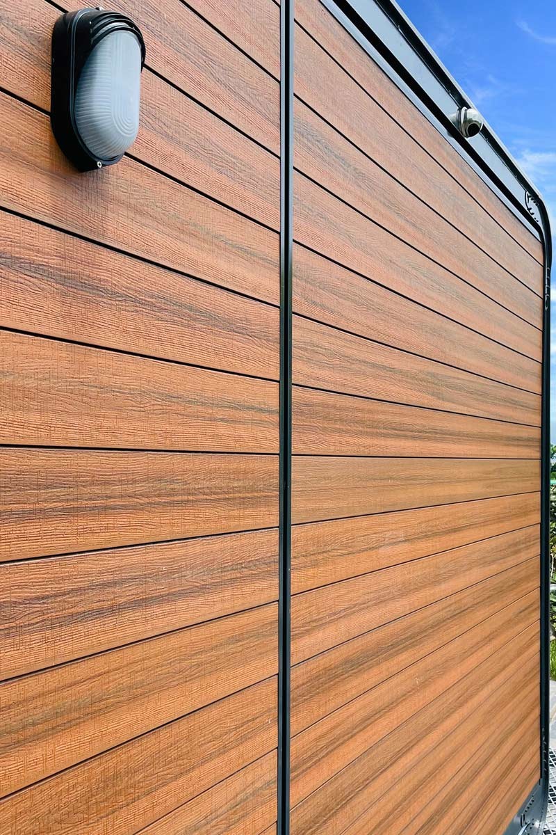 Embossing 3D WPC Wall Panel Rotproof 3D Wall Cladding Panels