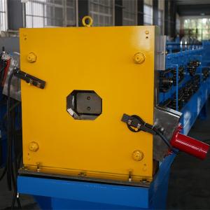 China Rain Water Steel Downspout Roll Forming Machine With Elbow Chain Drive on sale