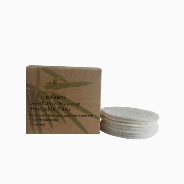 Customized Size Reusable Makeup Remover Pads Machine Washable Style Founded