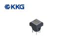 On Off Illuminated Tact Switch 100mQ Max Contact Resistance Amber Color