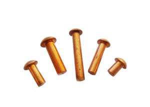 Brass Copper Round head solid rivet 7/16 1/2 Customized Yellow Gold solid rivets