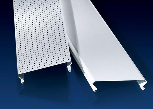 Quality C Shaped Linear Metal Strip Ceiling  , False Perforated Aluminium Strip for sale