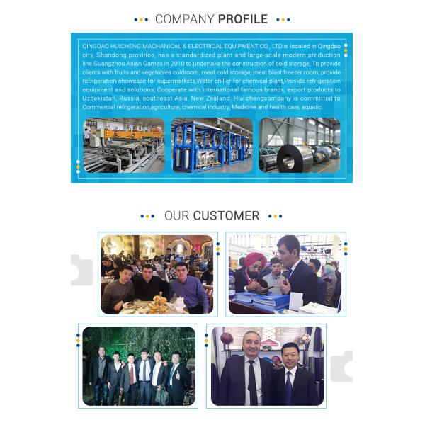 Customized Size Cold Freezer Room 220V/380V Voltage For Meat ISO Approval