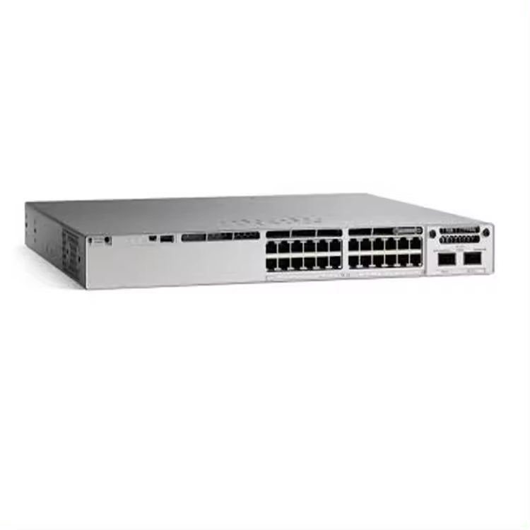 AC 100-240 V 50 60 Hz C9300L-24T-4X-A Network Switch with 24 Ports and 4X10G Uplinks