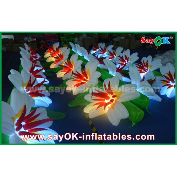 Party Inflatable Lighting Decoration Led Flower Chain Oxford Cloth Inflatable Flowers With LED Lights